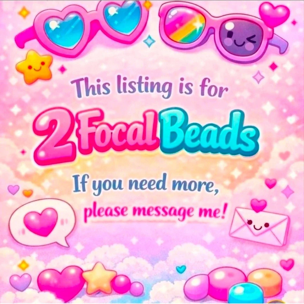 Iced Coffee Beads 2 Pcs Focal Beads Beaded Pen Crafts Jewelry Making Funny